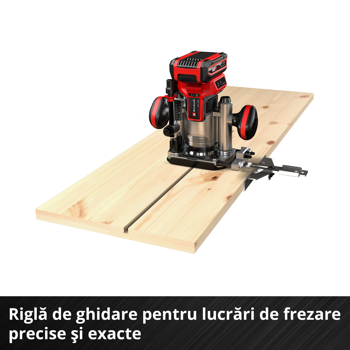 Freza multifuctionala pe acumulator Einhell Professional TP-RO 18 Set Li BL-Solo Power X-Change, 18 V, motor fara perii, reglare fina a adancimii de frezare, incl. accesorii + geanta, fara acumulator