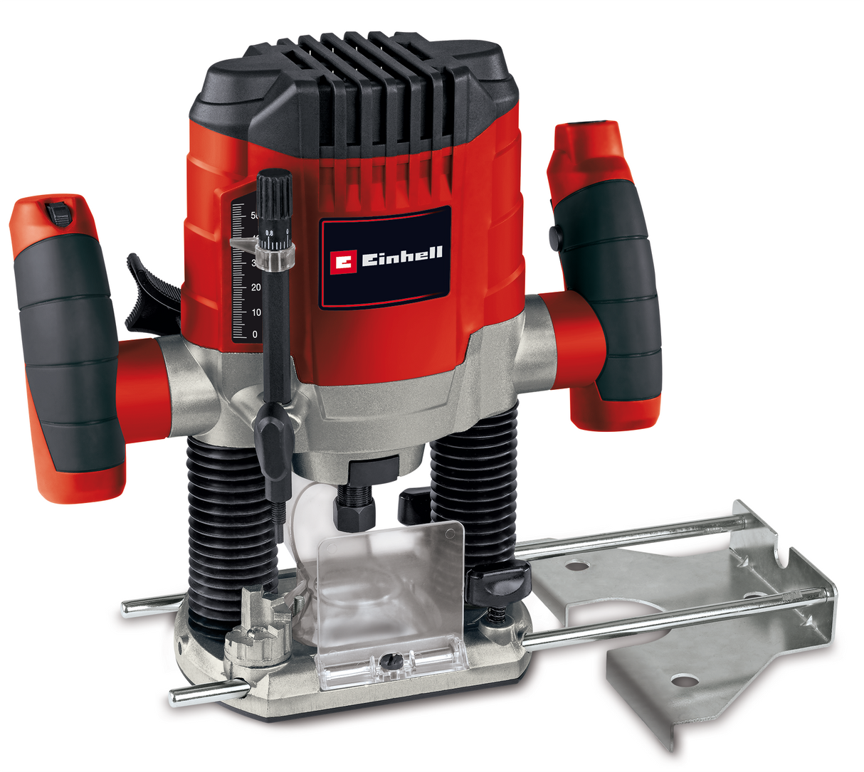 Masina de frezat Einhell TC-RO 1155 E, 1100 W, Ø 6 si 8 mm, control al vitezei, opritor paralel, adaptor pentru aspirarea prafului, inclusiv accesorii