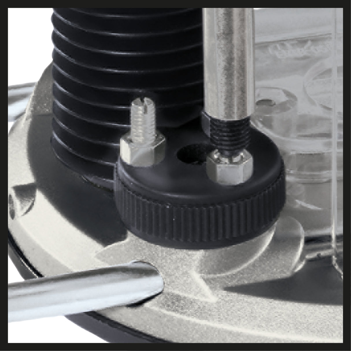 Masina de frezat Einhell TE-RO 1255 E, 1200 W, pinsa Ø 6 si 8 mm, inaltime cursa 55 mm, control electronic al vitezei, blocare a axului, schimbare usoara a sculei