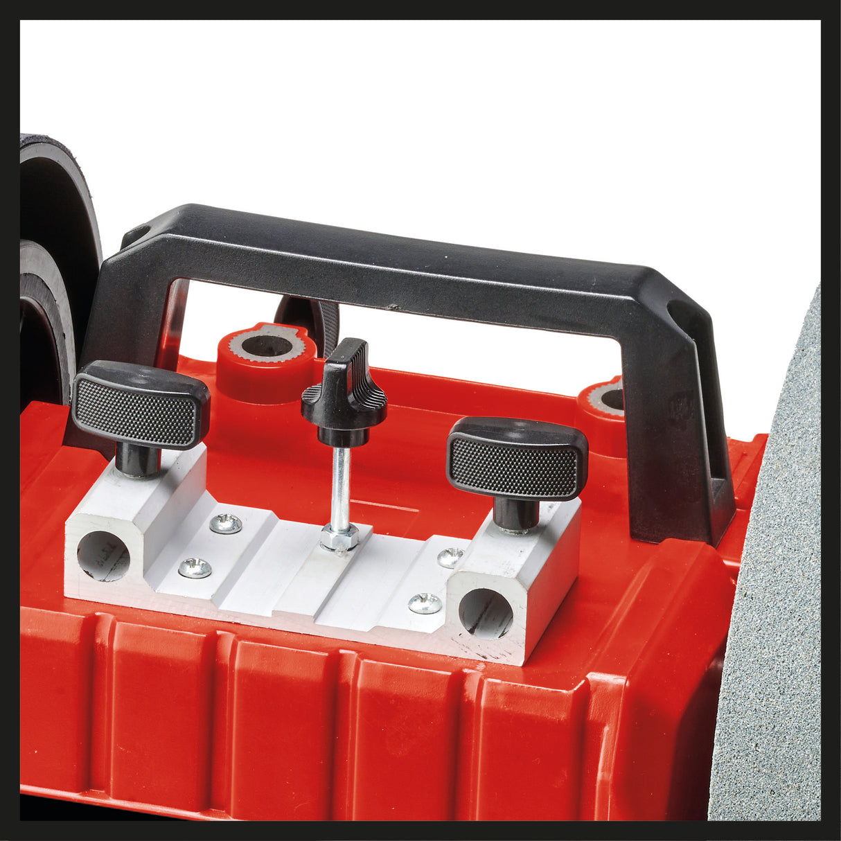 Slefuitor umed Einhell TC-WG 200, 125 W, rezervor de apa din inox, incl. piatra de slefuit, ghidaj unghiular, dispozitiv universal, disc de slefuit pentru piele, disc de slefuit umed