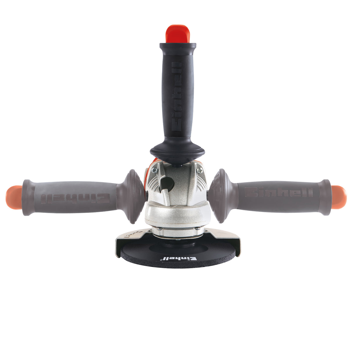 Polizor unghiular Einhell TE-AG 125 CE, 1100 W, electronica constanta, cap de angrenaj metalic plat, maner suplimentar, blocare ax, clema cablu, cheie frontala, disc de taiere neinclus