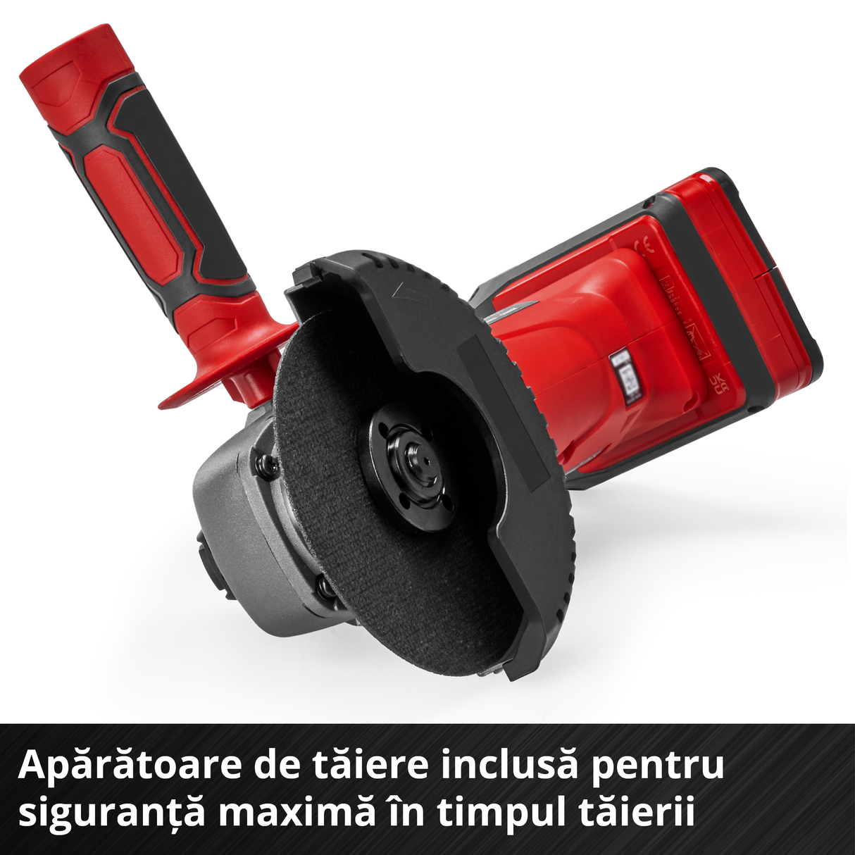 Polizor unghiular pe acumulator Einhell TC-AG 18/115 Li-Solo Power X-Change , 18 V, diametru disc 115 mm, adancime de taiere 28 mm, pornire lina, fara disc de taiere, fara acumulator