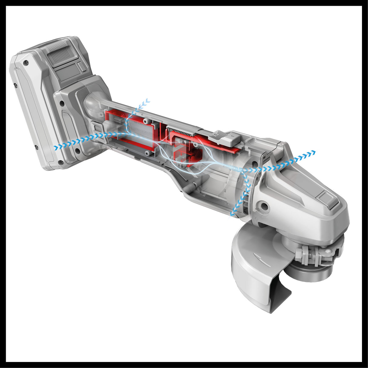 Einhell Professional AXXIO 18/125 Power X-Change akkus sarokcsiszoló, 18 V, 700 W, 125 mm-es tárcsák, 33 mm-es vágási mélység, szénkefe nélküli motor, lágyindítás, vágókorong és akkumulátor nélkül