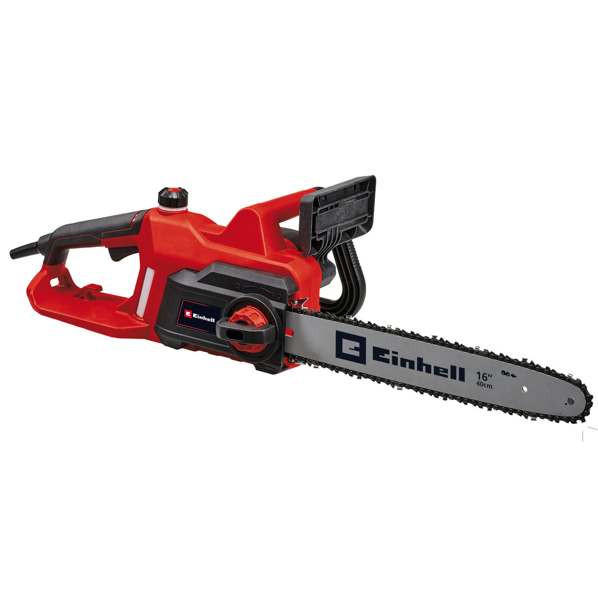 Einhell GC-EC 2040 elektromos láncfűrész (2000 W, vágási hossz 37,5 cm, láncsebesség 15,5 m/másodperc, automatikus lánckenés, visszarúgás elleni védelem láncfékkel)