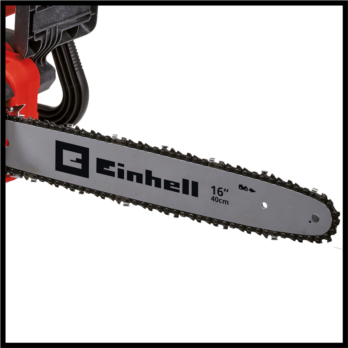 Einhell GC-EC 2040 elektromos láncfűrész (2000 W, vágási hossz 37,5 cm, láncsebesség 15,5 m/másodperc, automatikus lánckenés, visszarúgás elleni védelem láncfékkel)