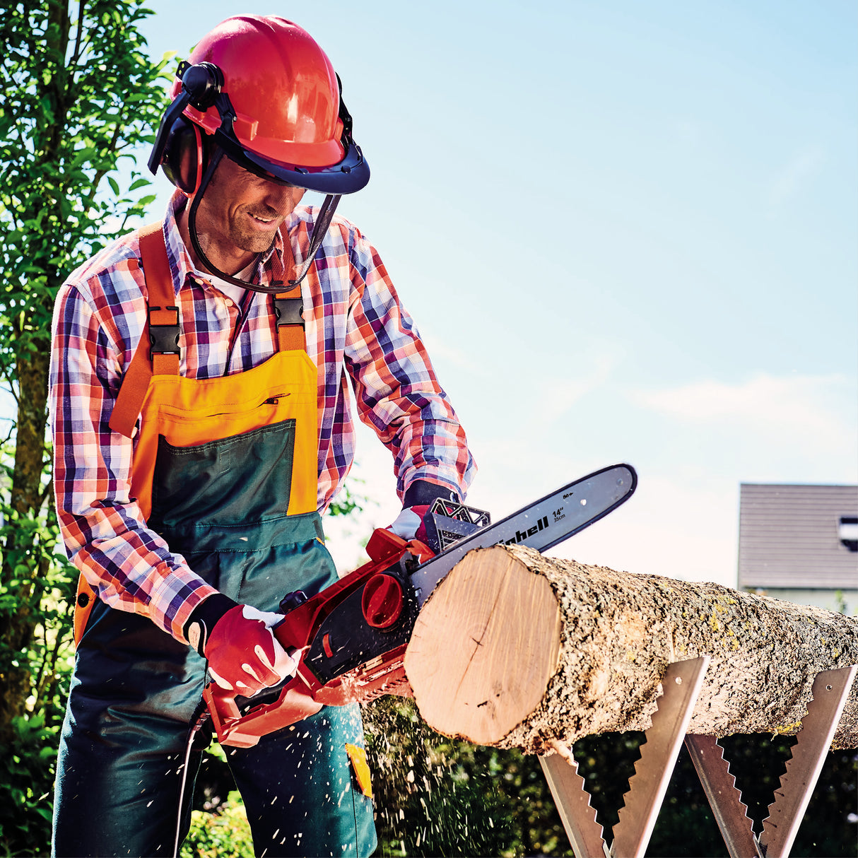 Einhell GH-EC 1835 elektromos láncfűrész, 1800 W, robusztus vágóléc és éles lánc, szerszám nélküli láncfeszítés és -csere, fém fogaskerék, automatikus lánckenés