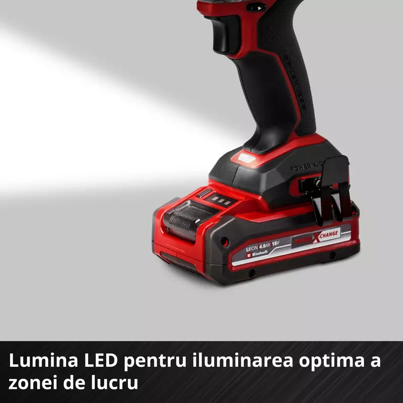 Surubelnita cu impact fara fir Einhell TP-CI 18/250-C Li BL-Solo PXC,18 V, 250 Nm, Brushless, hexagon 1/4", LED, fara acumulator - imagine 9