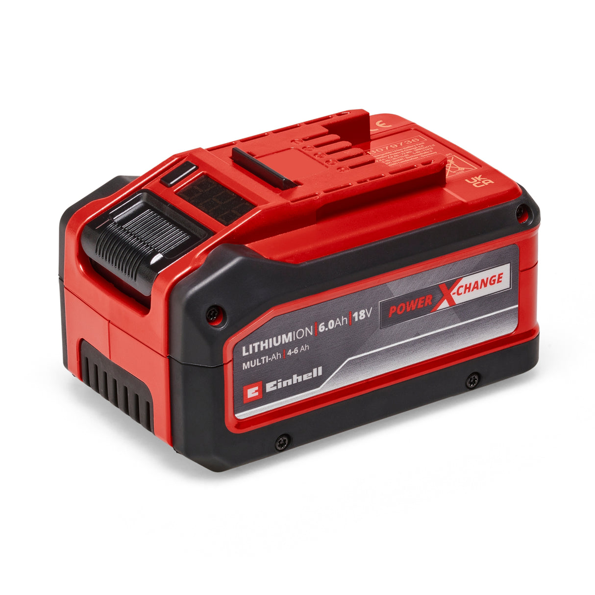 Eredeti Einhell 18 V-os 4-6 Ah-s Multi Ah Power X-Change PLUS akkumulátor, 18 V, minden PXC készülékhez alkalmas, töltöttségi szintjelző, aktív ABS akkumulátorkezelő rendszer, helyzethez igazított töltési ciklusok, töltő nélkül