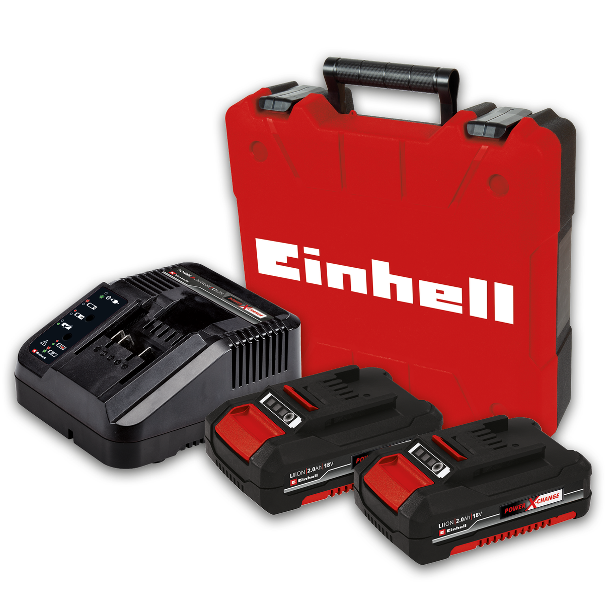 Einhell Professional TP-CD 18/50 Li BL Kit Power X-Change akkus fúró-csavarozó, 18 V, szénkefe nélküli motor, 50 Nm, elektronikus fordulatszám-szabályozás, 2 db 2.0 Ah PXC újratölthető akkumulátorral és töltővel