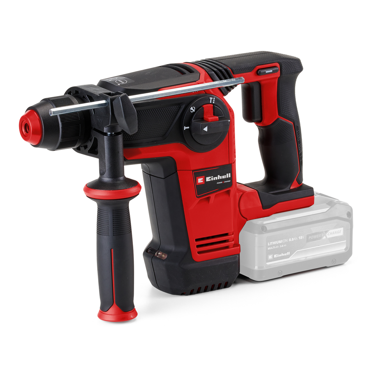 Einhell Professional TP-HD 18/26 Li BL-Solo Power X-Change akkus fúrókalapács, 18 V, szénkefe nélküli motor, 2,6 J, SDS-plus, pneumatikus ütvefúró, 4 funkció, táska, akkumulátor nélkül