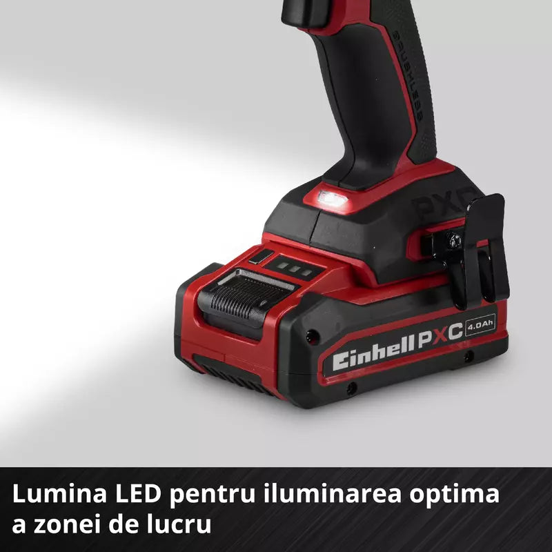 Masina de gaurit cu percutie pe acumulator Einhell Professional TP-CD 18/50-C Li-i BL - Solo Power X-Change,18 V, brushless, 50 Nm, anti-kickback, mandrina 13 mm, 2 viteze, fara baterie - imagine 11