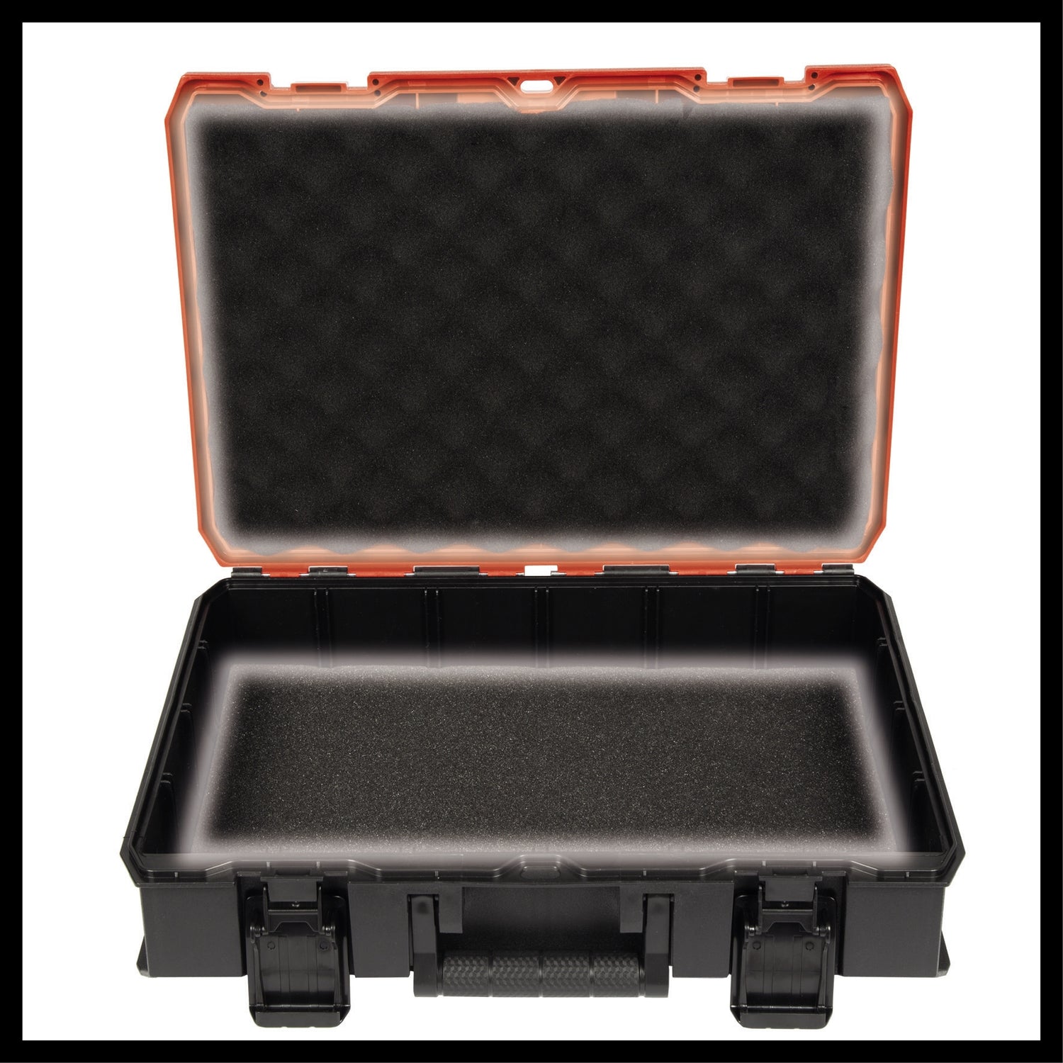 Cutia de sistem Einhell E-Case S-F (pentru depozitarea universala, dimensiuni externe 44x32x13 cm, max. 25 kg incarcatura, rezistenta la stropire, stivuibila, inclusiv insertie de spuma cu grilaj)