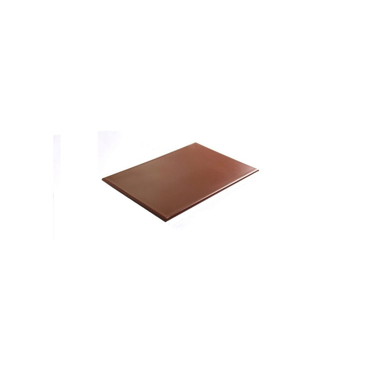 Tocator maro, 26.5x32.5x(H)1.2 cm - GN1/2, cu sant de scurgere, polietilena HDPE 500, respecta normele de igiena HACCP, Hendi