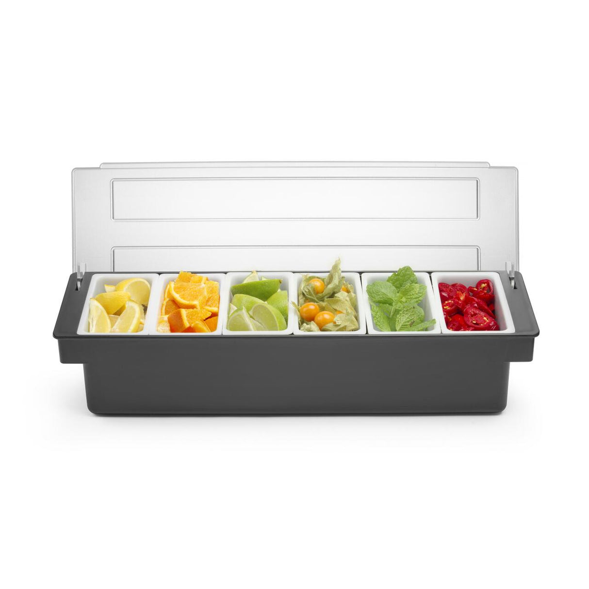 Cutie pentru ingrediente Hendi, 6 recipiente 480x150x(H)100mm