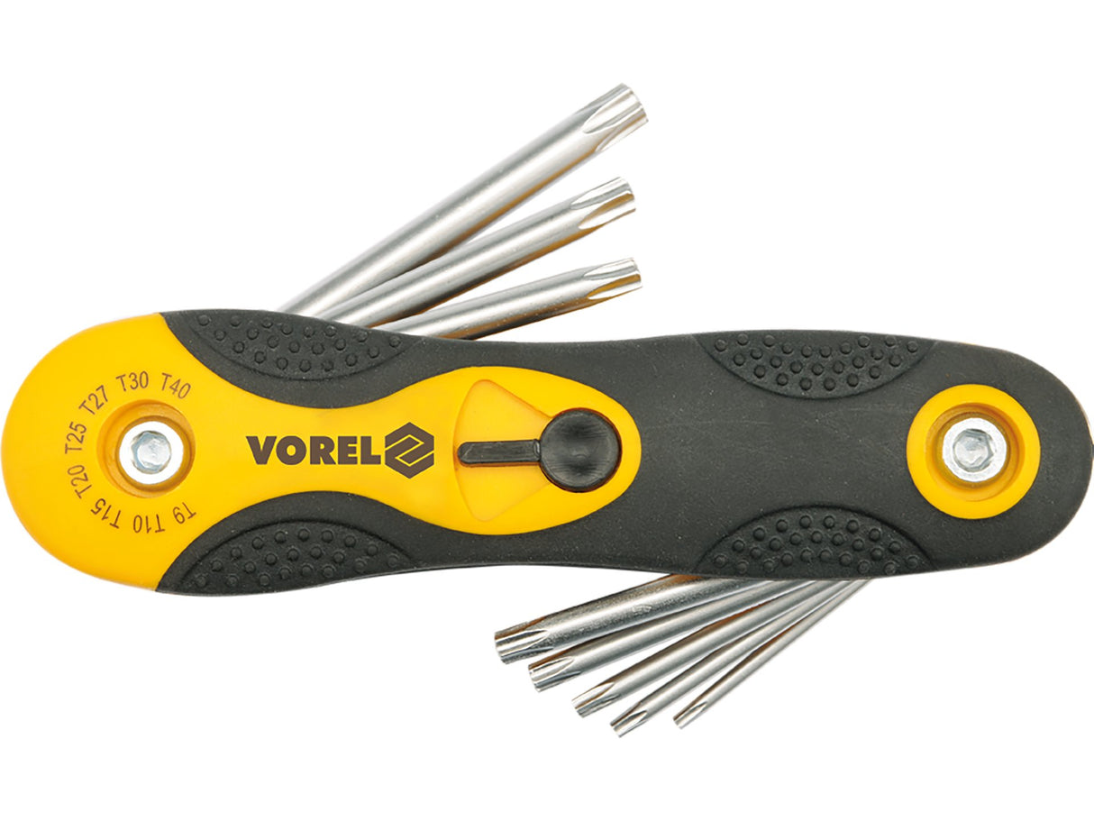 TORX KULCSKÉSZLET VOREL 56507 8 RÉSZES, T9-T40, CR-V