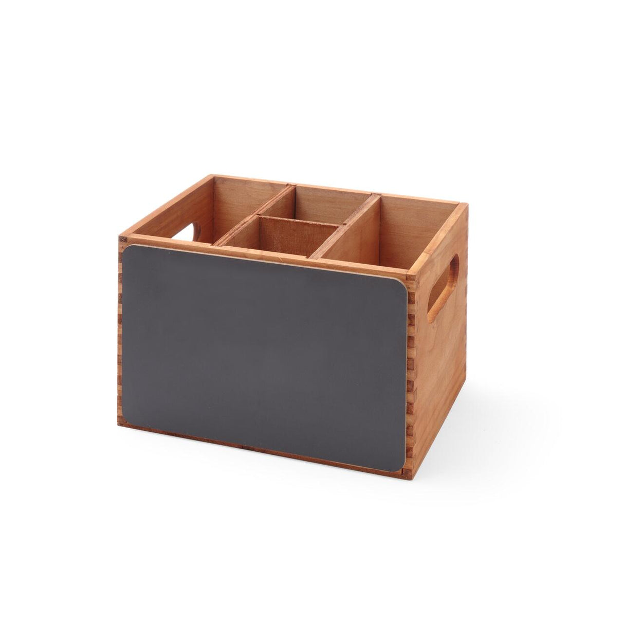 Pachet Suport tacamuri lemn cu tabla + Set 5 markere colorate