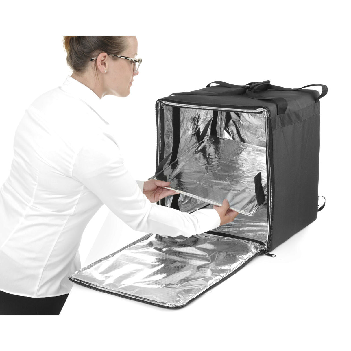 Rucsac termoizolant pentru livrare, 410x400x(H)470mm