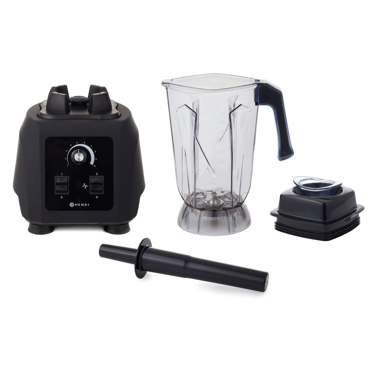 Blender profesional de mare putere 1680 W, cana policarbonat BPA free, 2.5 lt, Hendi, rotatie cutit de la 8350 rpm pana la 24800 rpm