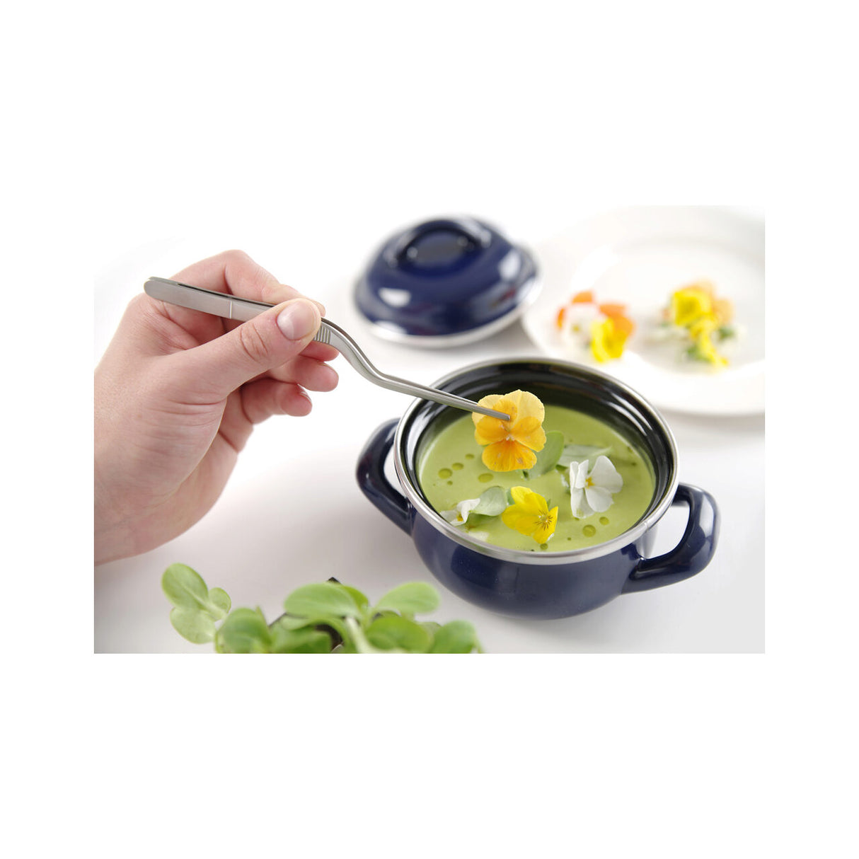 Penseta alimentara curbata pentru plating / oase peste / sushi, (L)160 mm, inox, Hendi