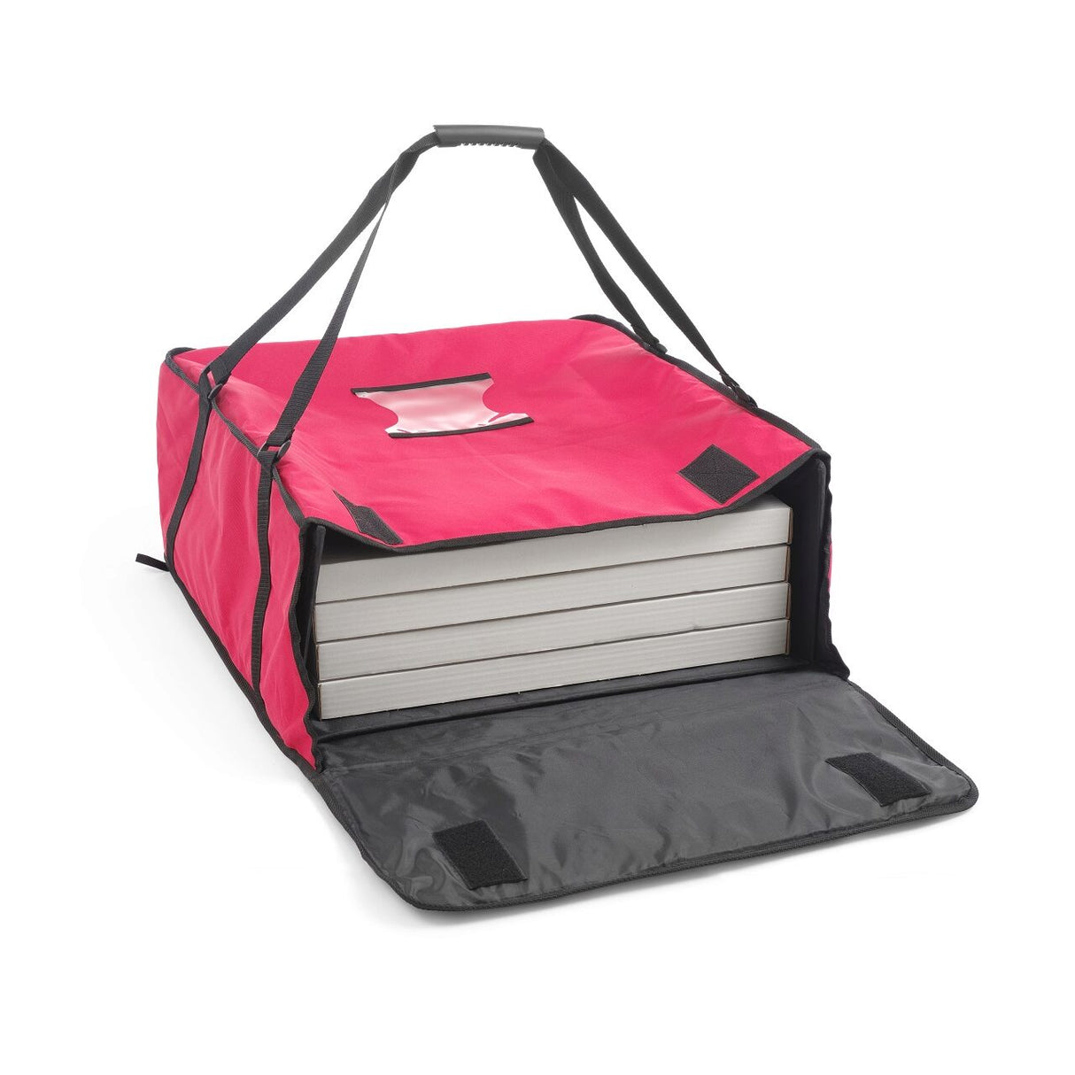 Geanta livrat pizza izolata termic, capacitate 4 cutii de 35x35 cm, Hendi,