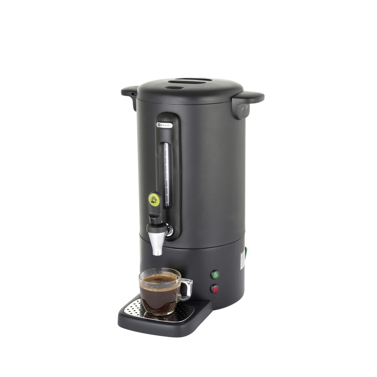 Percolator pentru bauturi fierbinti 7 litri, inox, negru mat, 1650 W, Concept Line Hendi, 307x330x(h)450 mm