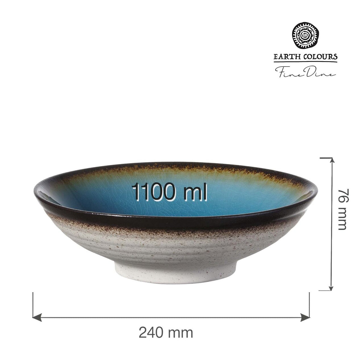 Bol rotund Azure, 240mm Fine Dine
