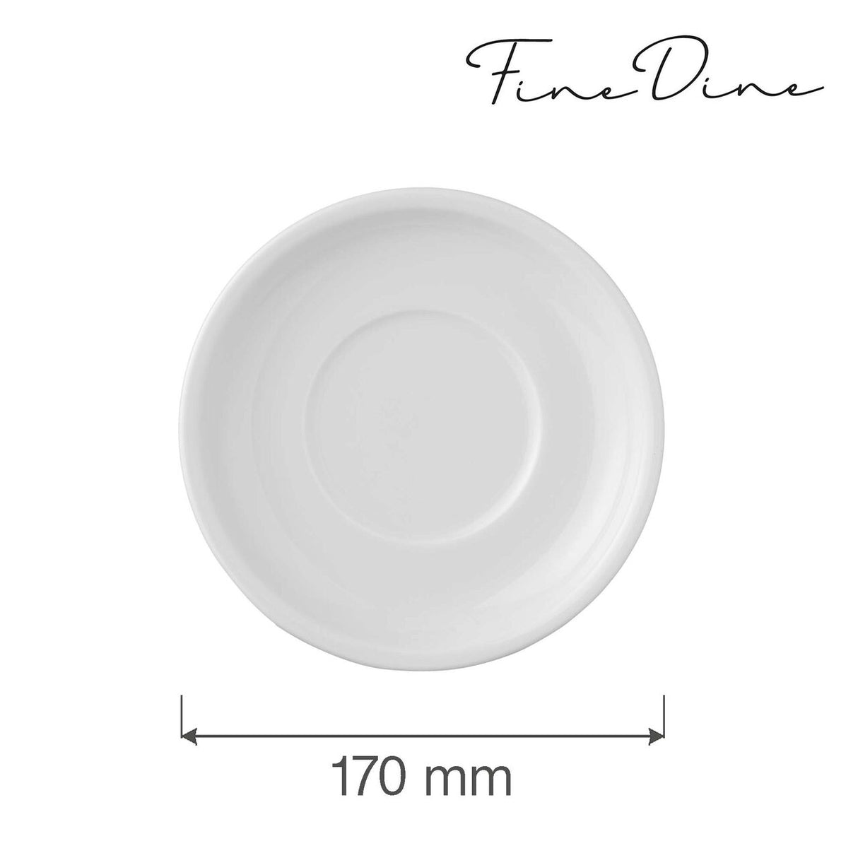 Farfurie pentru bol supa Bianco, 170 mm Fine Dine