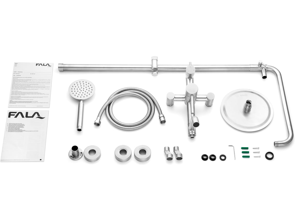 FALA 75663 ROZSDAMENTES ACÉL ZUHANYOLDÓ STEELY 2