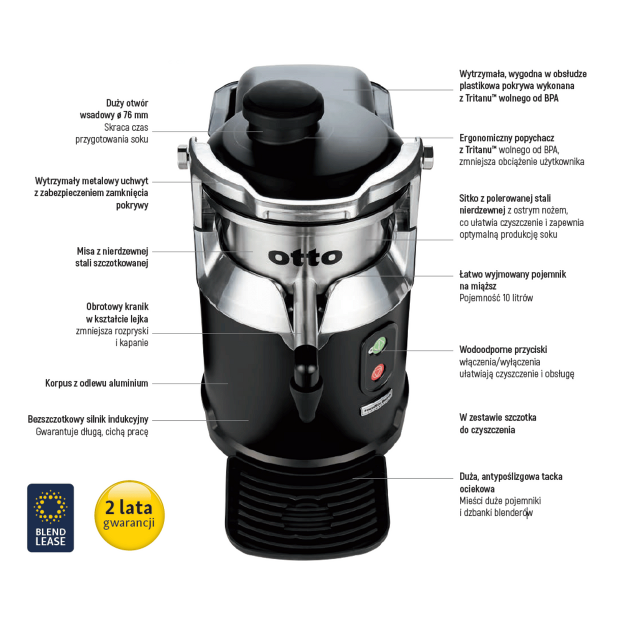 Storcator Otto HJE960-CE otto™ 1200W, Hamilton Beach, 322x638x(H)527mm