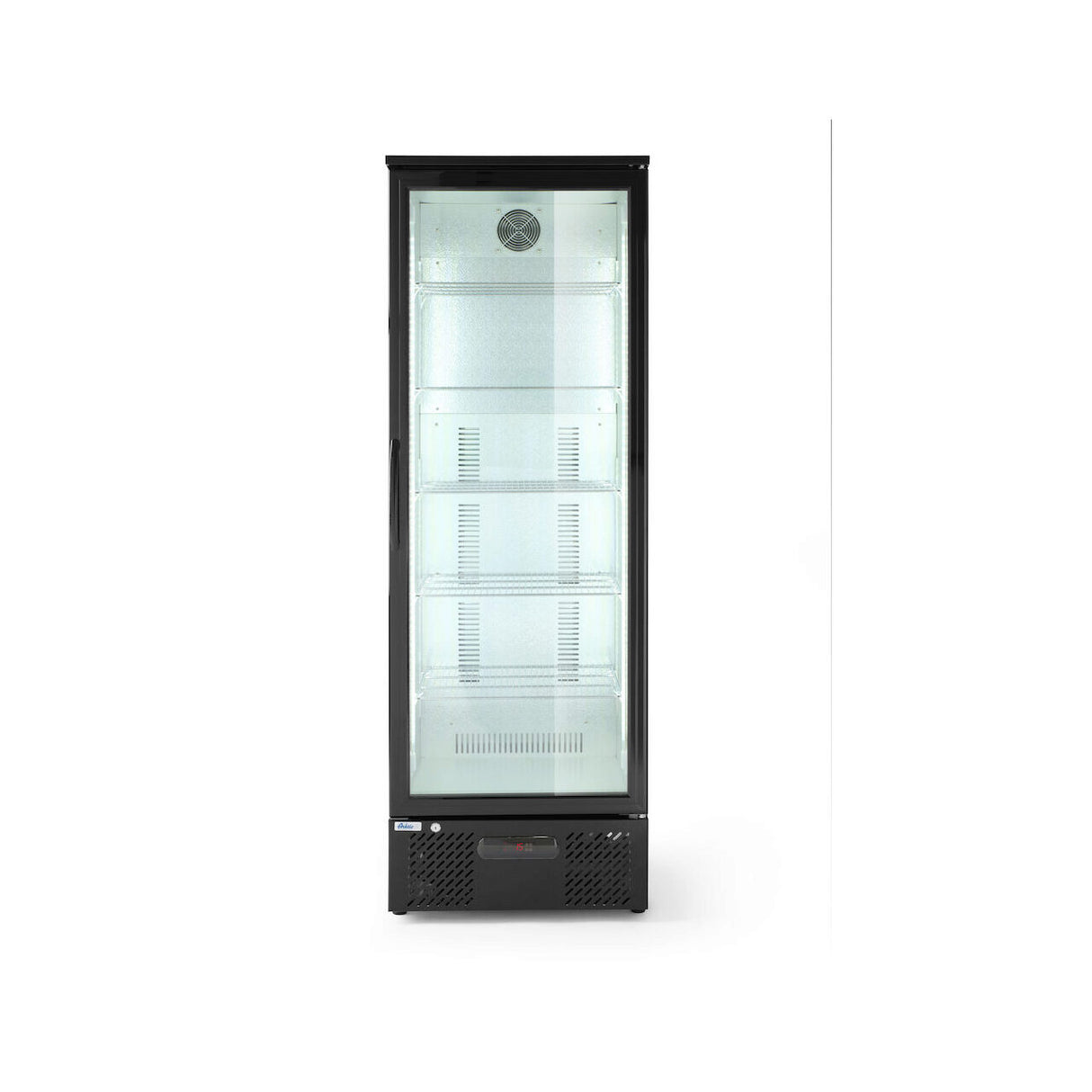 Vitrina frigorifica de prezentare interval temp. 2/10 C, 195 W, corp inox, ARKTIC by Hendi, 600x530x(H)1820 mm 300 Litri, Clasa energetica E