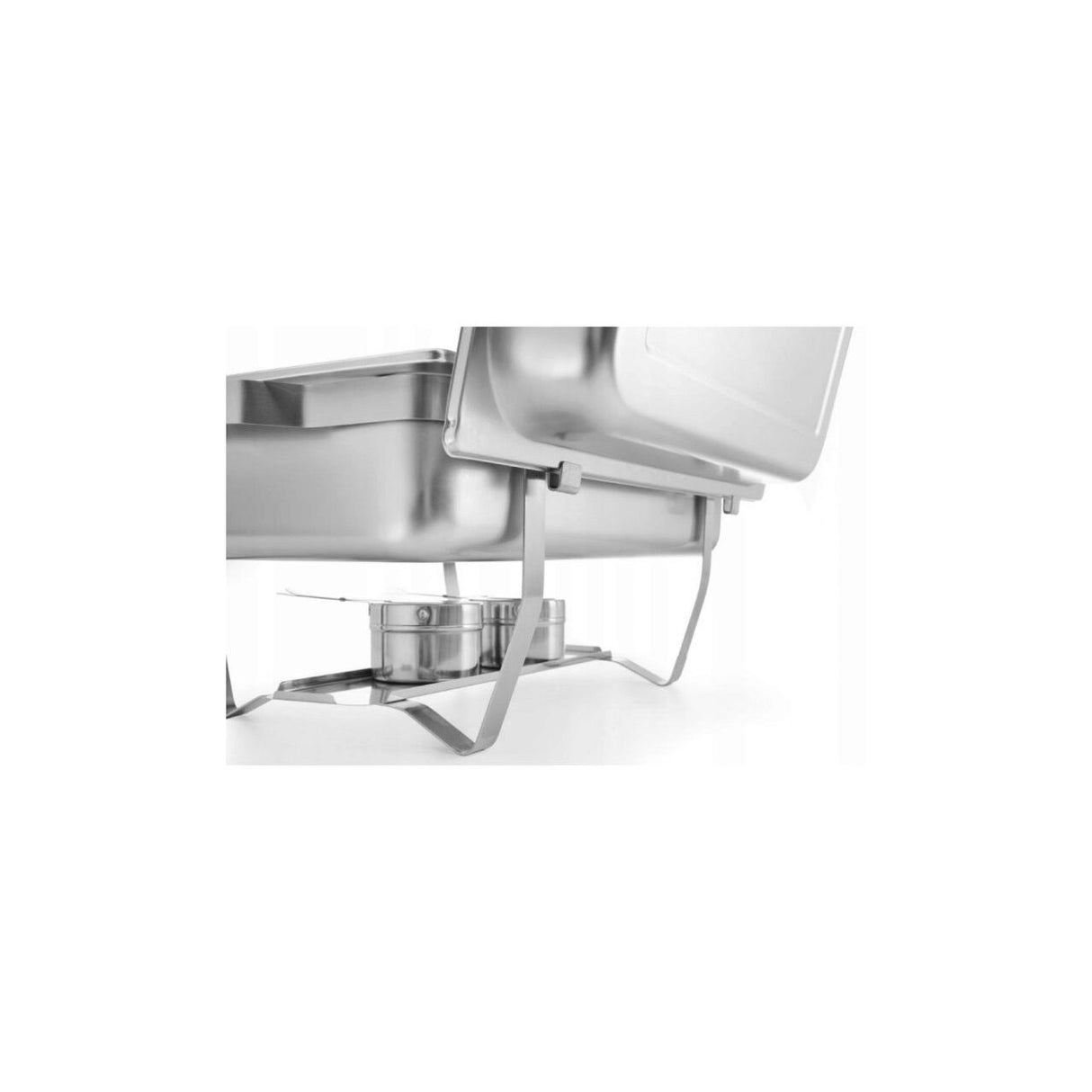 Chafing dish inox GN1/1, contine 2 suporturi combustibil si o tava GN 1/1 65mm, HENDI Smart