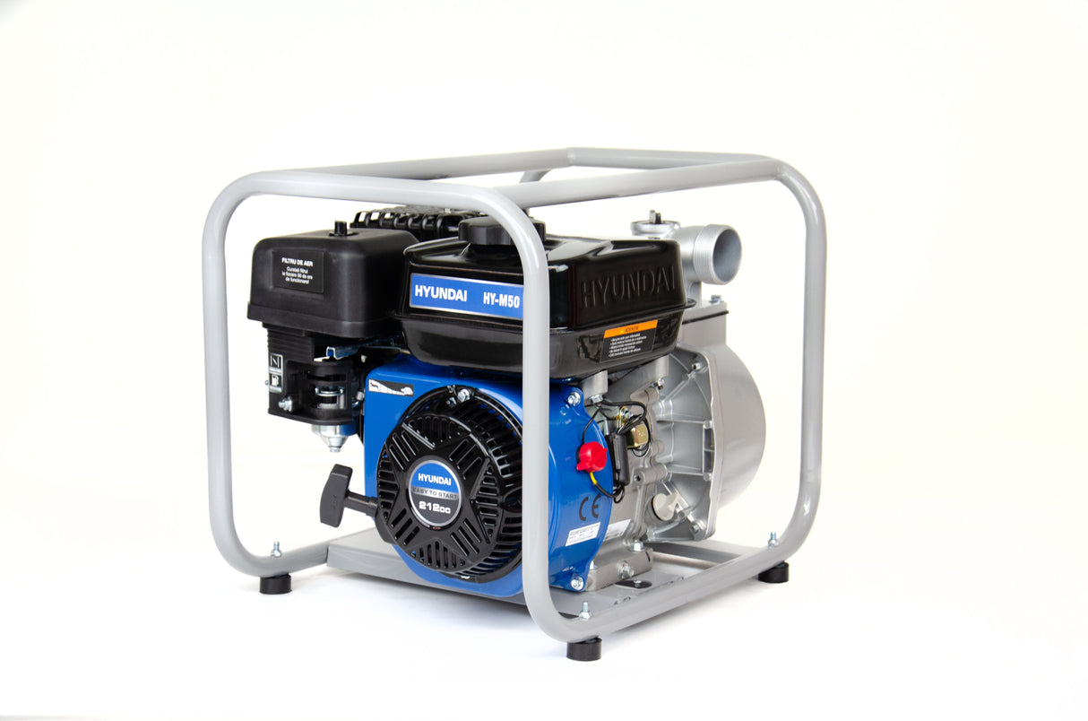 Motopompa ape curate HYUNDAI HY-M50 ,   2"  , Senzor lipsa ulei , 5.8 CP , 466 l/min