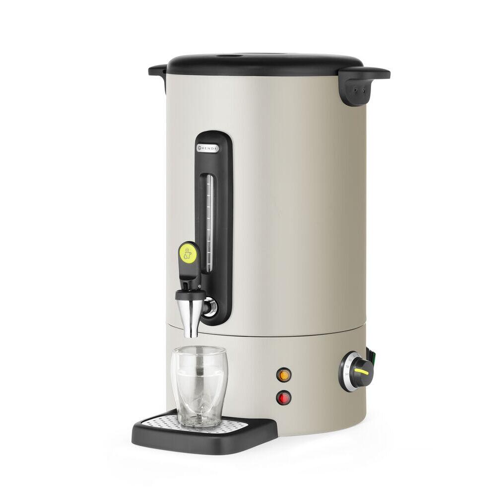 Boiler pentru bauturi calde alb mat 9 l, HENDI Uniq, Design de Bronwasser, 220-240V/950W, 307x330x(H)450mm
