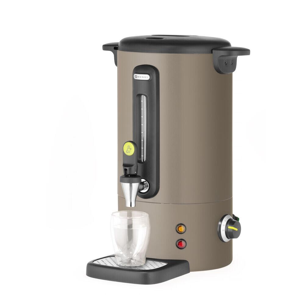 Boiler pentru bauturi calde Taupe mat 9 l, HENDI Uniq, Design de Bronwasser, 220-240V/950W, 307x330x(H)450mm