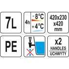 YATO SZIGETELT ITAL TARTÁLY YG-09248 7L