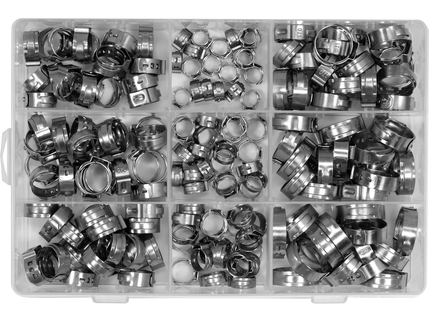 SET CLEME METALICE YATO YT-067842 CU URECHE, 180 BUC