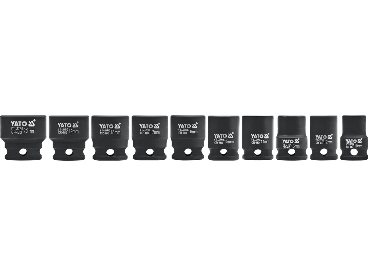 SET TUBULARE IMPACT YATO YT-37690 3/8, 10 BUC
