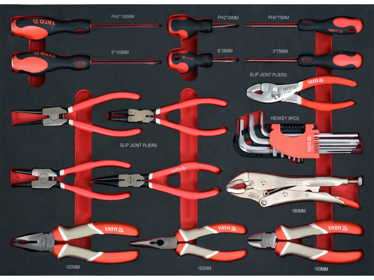 YATO YT-55280 MUNKAPAD FELSZERELT, 162 DARABOS