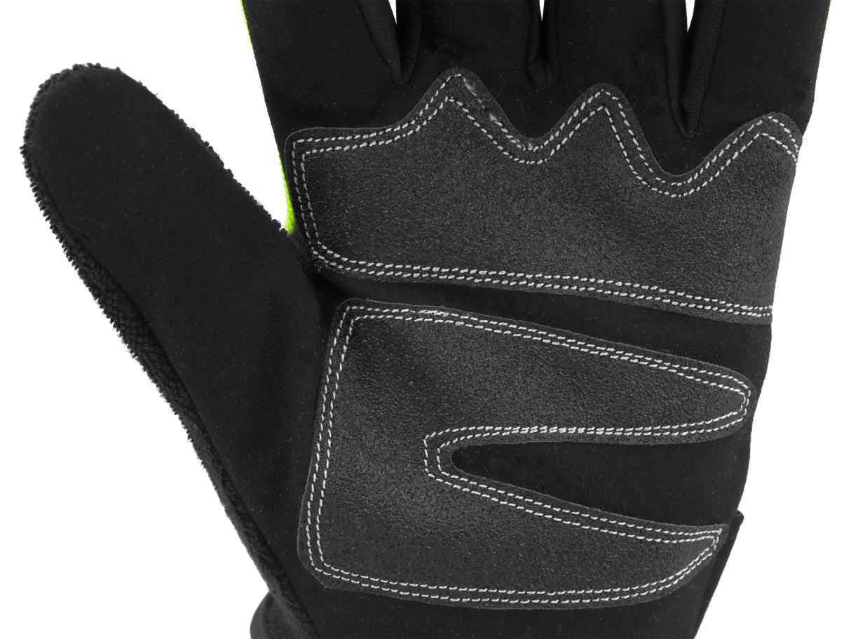 YATO YT-74654 SZINTETIKUS BŐR MUNKAKESSZTYŰ, SÁRGA/FEKETE, 8-AS MÉRET