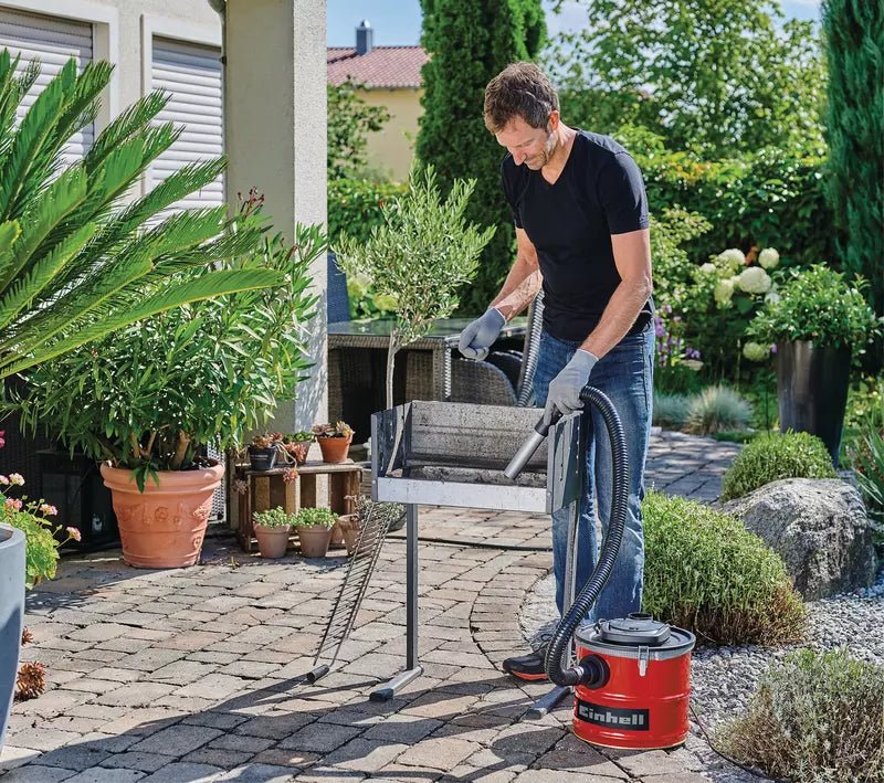 Aspirator pentru cenusa Einhell TC-AV 1830 D, 800 W, putere de aspirare 170 mbar, recipient colectare 18 l, sistem de filtrare, pre-filtru pentru praf fin, functie de suflare, furtun 1 m, cablu 2 m - imagine 4