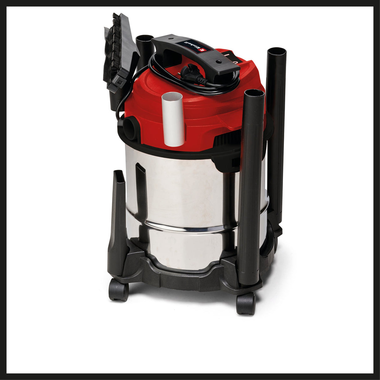 Aspirator umed/uscat Einhell TC - VC 1812 S (putere 1.250, sistem de furtun de 36 mm, recipient din otel inoxidabil de 12 l, filtru din spuma, duze extinse Einhell - scule electrice si unelte profesionale - BricoMart