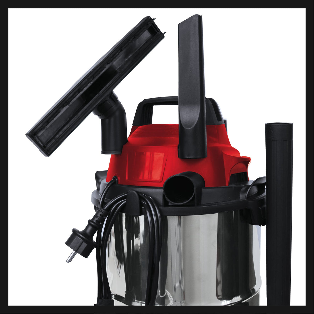 Aspirator umed/uscat Einhell TC - VC 1815 S, 1.250 W, recipient din otel inoxidabil de 15 litri, sistem de furtun de 36 mm, suport pentru accesorii, duza de aspirare cu insertie combinata Einhell - scule electrice si unelte profesionale - BricoMart