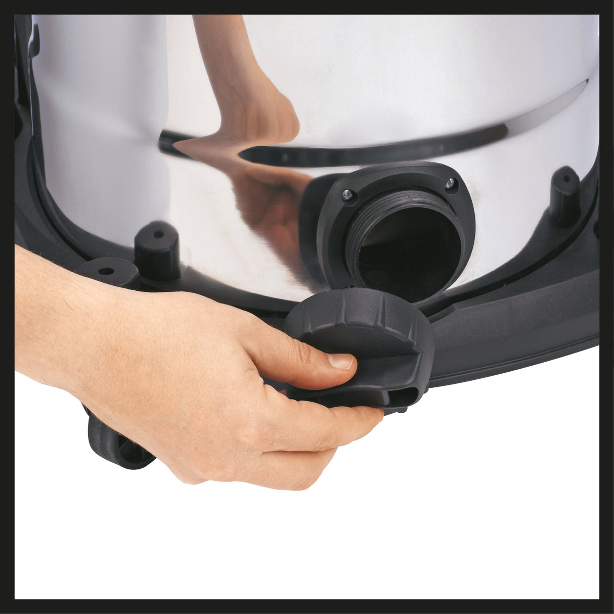 Aspirator umed/uscat Einhell TE - VC 2230 SA (tehnologie ECO, 1150 W, rezervor din otel inoxidabil, surub de scurgere a apei, racord de suflare pentru curatare prin suflare, regulator de aspiratie, suport pentru accesorii, inclusiv Einhell - scule electrice si unelte profesionale - BricoMart
