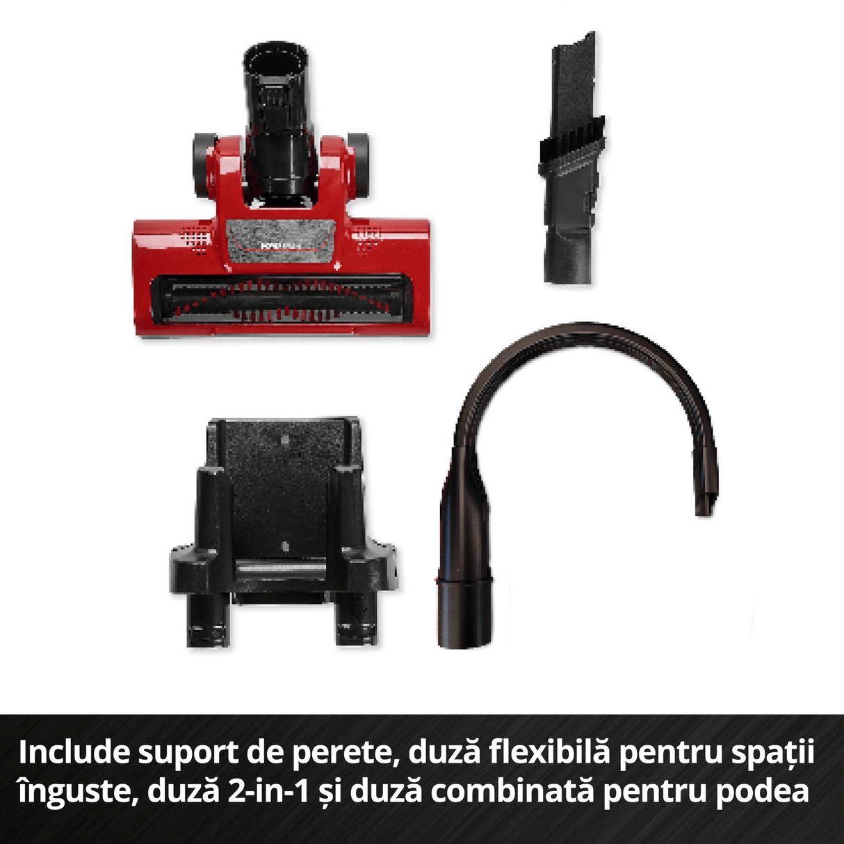Aspirator vertical fara cablu Einhell TE - SV 18 Li (1x4,0Ah) - 0.6 l BricoMart - scule electrice si unelte profesionale - BricoMart