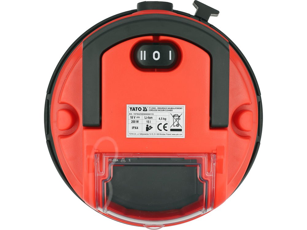 Aspirator YATO YT-85691, 15 L, 18 V, fara acumulator - imagine 6