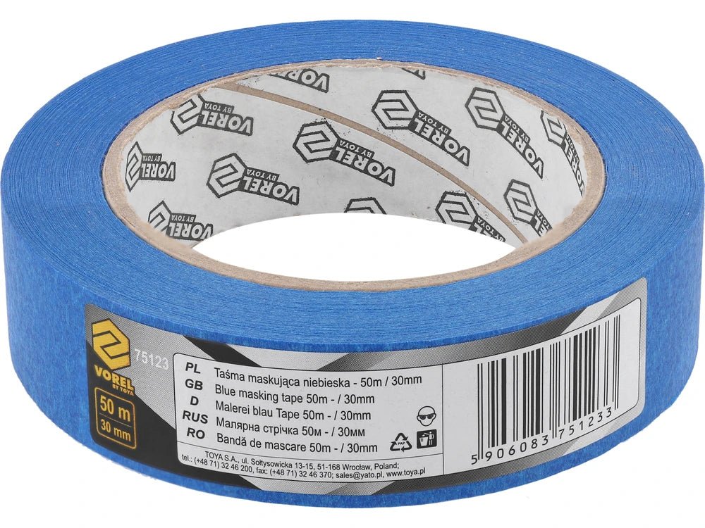 BANDA MASCARE, ALBASTRU, 50MX30MM Vorel 75123 Vorel - scule electrice si unelte profesionale - BricoMart