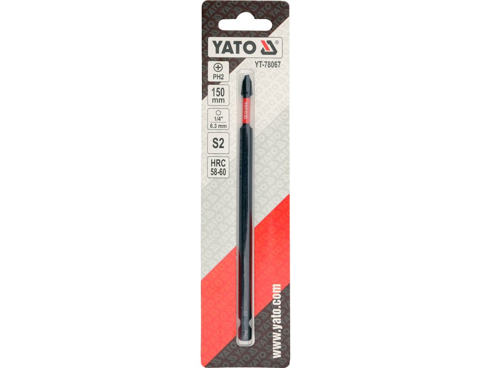 Bit de impact YATO YT-78067, 1/4, 150 mm PH2, 1 buc. - imagine 4