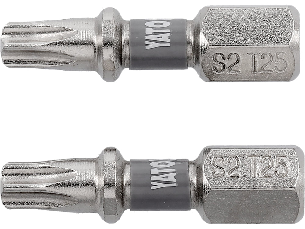 BITI 1/4 25MM T25, 2 BUC, NI Yato YT - 78014 - 6.3 mm, 25 mm Yato - scule electrice si unelte profesionale - BricoMart