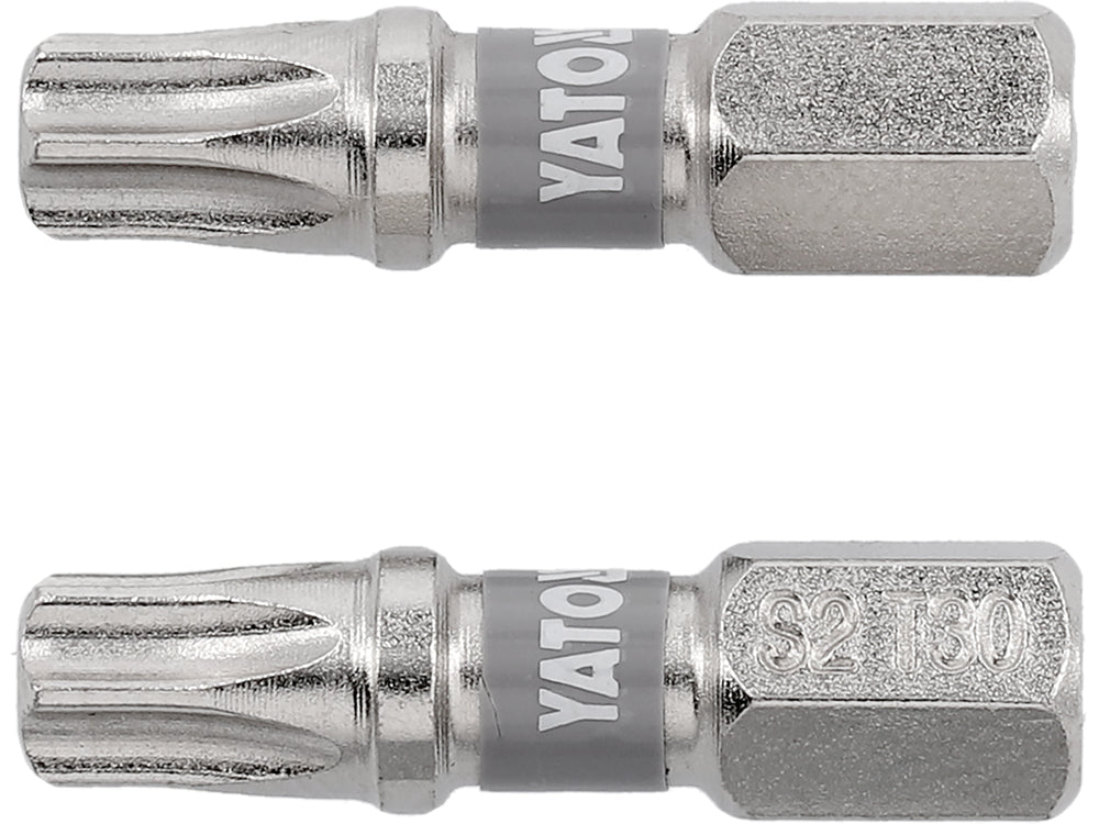 BITI 1/4 25MM T30, 2 BUC, NI Yato YT - 78015 - 6.3 mm, 25 mm Yato - scule electrice si unelte profesionale - BricoMart