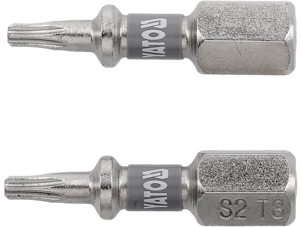 BITI 1/4 25MM T8, 2 BUC, NI Yato YT - 78010 - 6.3 mm, 25 mm Yato - scule electrice si unelte profesionale - BricoMart